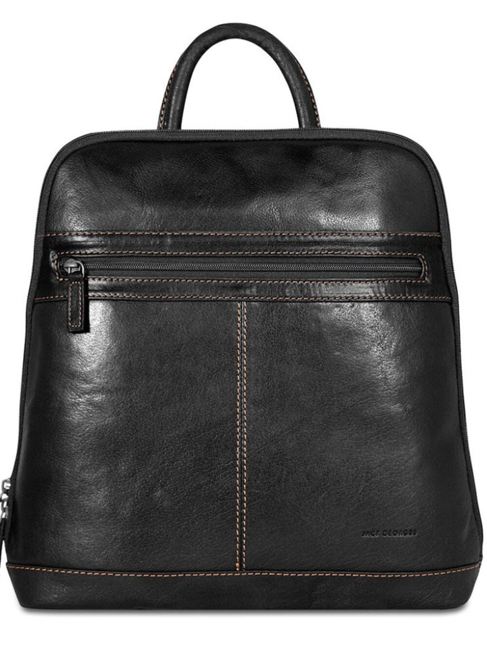Jack Georges Black Adele Slim Backpack - Voyager Collection